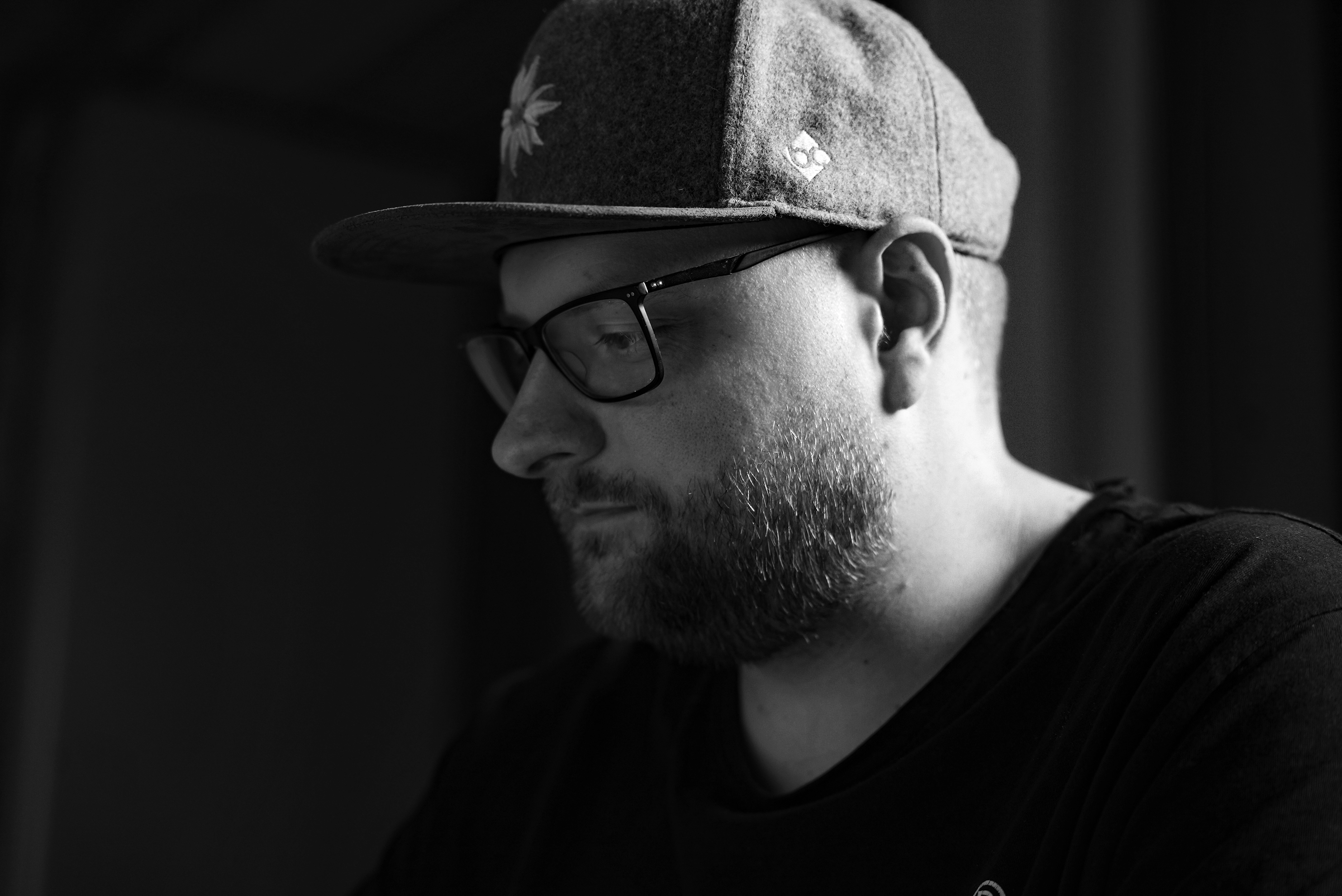Stefan Hoferer bei der Arbeit am Setup